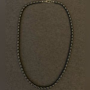 Gunmetal tone necklace